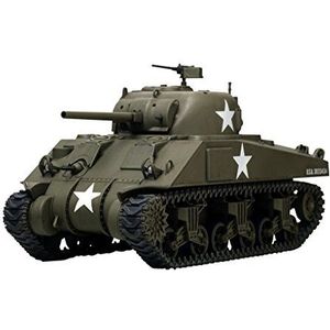 Tamiya 1/48 Military Miniatuur Serie No.5 American M4 Sherman (initiaal type) 32505