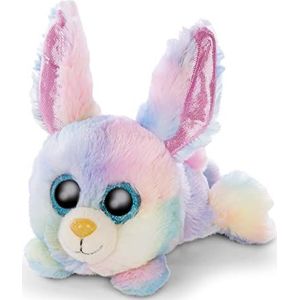 NICI Glubschis knuffel liggende konijn Rainbow Candy 15cm