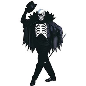 Widmann - Griezelig skeletkostuum Grim Reaper Dag des Dood Kostuum carnaval Halloween