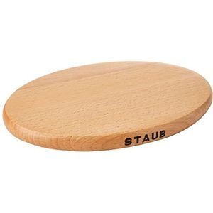 STAUB Onderlegger, magnetisch, ovaal, Ø 21 cm, beukenhout