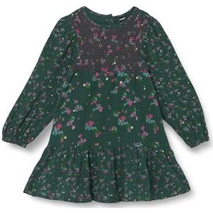 Desigual Robe tissée à manches longues pour fille, vert, 6 ans