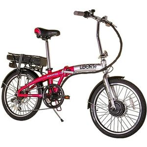 Swifty Liberte 20 inch Folding e Bike Unisex-Volwassenen, Rood, One Size