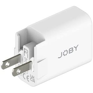 JOBY Wandlader USB-C PD 20 W snellader, USB-C-oplader, EU-adapter, UK & US inbegrepen, reislader, USB C Power Delivery