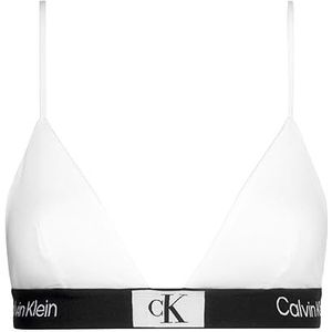 Calvin Klein Ongevoerde driehoekige beha voor dames, Wit