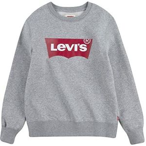 Levi's Kids LVBATWING CREWNECK Sweatshirt voor jongens, 2-8 jaar, Grijze Heather