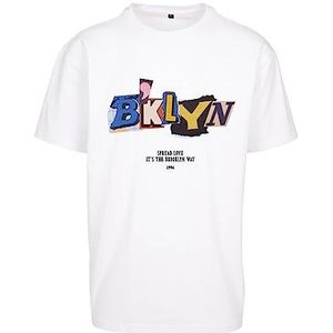 Mister Tee T-shirt Brklyn surdimensionné pour homme, Blanc, XS