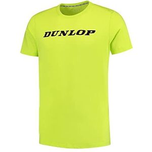 Dunlop Sports Unisex Kids Tennis T-Shirt Essentials Geel, 128, Geel.