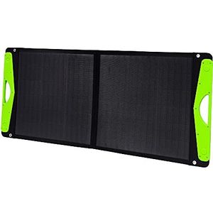 Offgridtec® Solar-beschermhoes, stijf, 100 W, met 2 USB-poorten, 2 A, voor het snel opladen van mobiele apparaten en accu's