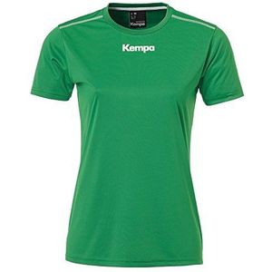 FanSport24 Kempa Handbal-T-shirt voor dames, polyester, korte mouwen, ronde hals, groen, Groen