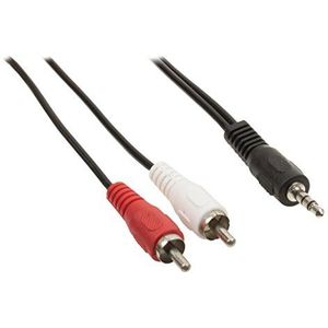 Valueline VLAP22200B20 - audiokabel stereo - 3,5 mm mannelijk op 2 x RCA mannelijk, 2 m