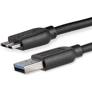 StarTech.com SuperSpeed 2 m USB 3.0 A naar Micro B-kabel, St/St kabel, USB 3.0 aansluitkabel, zwart