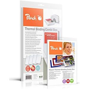 Peach PBT100-14A Combi Box voor 20 stuks 15-60 vellen A4 met Combi fotoalbum voor 15 fotoalbums (14-30 foto's 10x15 cm, wit) - R-PBT406-06, PBT100-14 en R-PBT. 406-00 6