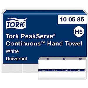 Tork® Paper Towels PeakServe® Endless™ H5 100585, 1-ply & reliëf, FSC® papier, 12 pak met 410 vel elk, in 1 doos, wit.
