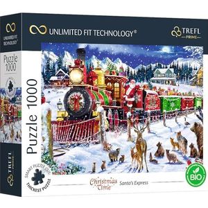 Trefl Prime - Puzzel UFT Christms Time: Santa's Express - - 1000 stukjes - dik karton, BIO, kerstpuzzel, kerstmagie, 12 jaar