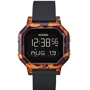 Nixon Dameshorloge, digitaal, automatisch, met siliconen armband, A1210-646-00, zwart, zwart., Riem