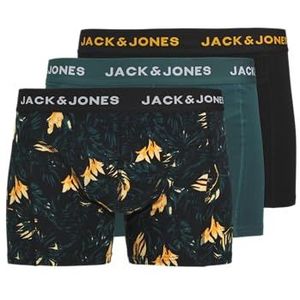 JACK & JONES Jactyler Trunks 3 stuks Jactyler Trunks Set van 3 Heren (3 stuks), Zwart - Donkergroen - Geel, XL
