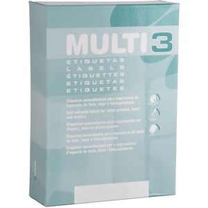 MULTI 3 10521 zelfklevende etiketten voor printers, laserstraal, kopieerapparaat, 70 x 35 mm, 500 vellen