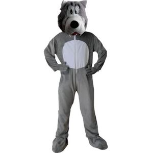 Dress Up America Grey Wolf Mascot Mascot kostuum set, volwassen maat
