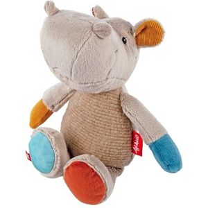 Sigikid 43229 Patchwork pluche nijlpaard, grijs/meerkleurig