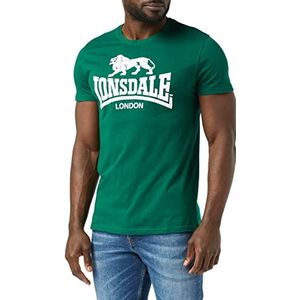 Lonsdale Walk In T-shirt van katoen met ronde hals, flessengroen, S
