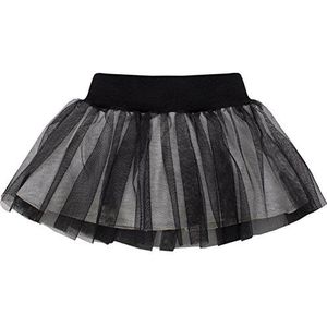 Pinokio - Babymeisjesrok - 100% katoen, grijs of zwart - meisjesrok eerste uitrusting, tule rok, zwart.