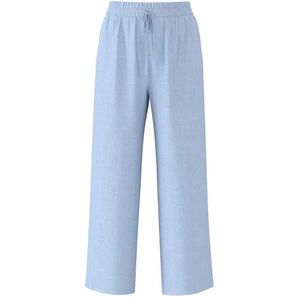 SELECTED FEMME Slfviva-gulia Hw lange linnen broek Noos damesbroek, Hemelsblauw