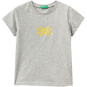 United Colors of Benetton T-shirt 3i1XG1096 meisjes (1 stuk), Grijs 501