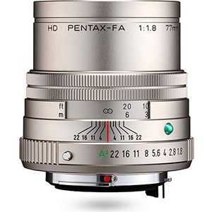 Pentax PENTAX-FA 77mmF1.8 Limited Silver lichte telelens afstand bijv. voor portretopnames met krachtige HD-verwerking voor het PENTAX K-systeem met 35mm volledig formaat 27890