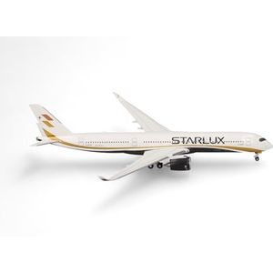 herpa 537186 Starlux Airlines Airbus A350-900-B-58501 miniatuur schaal 1:500 verzamelaarsmodel model zonder voet metaal meerkleurig