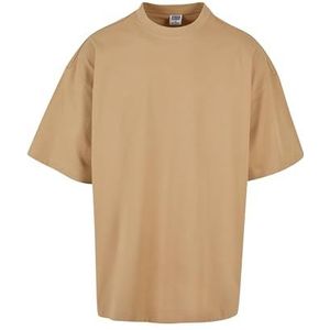 Urban Classics Huge Tee T-shirt voor heren, extra brede pasvorm, 2 kleuren, maten XS tot 5XL, Effen beige