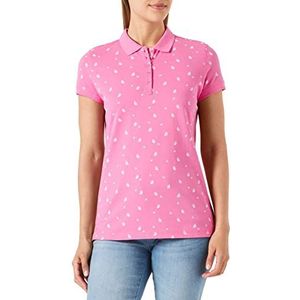 TOM TAILOR 1037377 Poloshirt voor dames, 32659 - roze bloemenpatroon