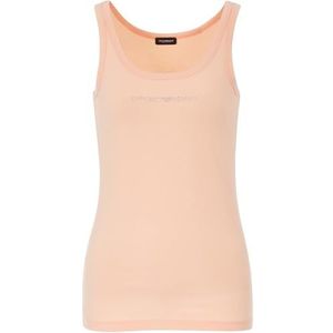 Emporio Armani Dames Basic Tank Top Katoen Apricot XL, Abrikoos