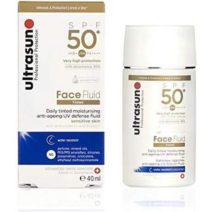 Ultrasun Face Fluid SPF50+ UV-beschermingsvloeistof, 1 pak van 40 ml