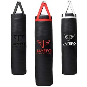 Jayefo Bokstraining bokszak - hangende bokszak voor boksen, karate, Muay Thai, kickboksen, MMA, bokszak voor training thuis en sportschool, zware tas 70 tot 45,4 kg | niet gevuld 1,2