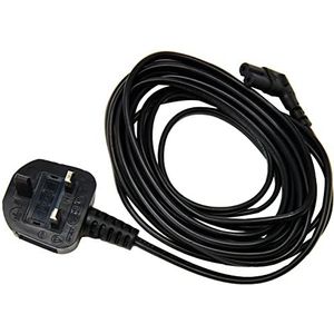 Pro Elec PEL00505 netsnoer (UK-stekker op hoekstekker, C7), 5 m, zwart
