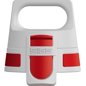 SIGG WMB One Top Red reservedop (One Size) voor drinkfles met waterdichte sluiting en met één hand te bedienen