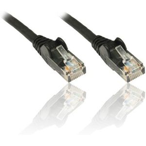 PremiumCord netwerkkabel, ethernet, LAN- en patchkabel, categorie 5e, UTP, snel en flexibel, RJ45-kabel, 1 Gbit/s, AWG 26/7, 100% Cu-koperen kabel, zwart, 7 meter