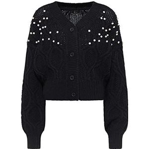 Naemi Cardigan élégant pour femme 11029459, noir, M/L, Noir, M-L