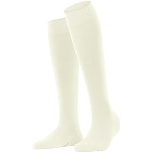 FALKE Softmerino W KH katoenen wol effen 1 paar lange sokken voor dames (1 stuk), Wit (Off-White 2040)