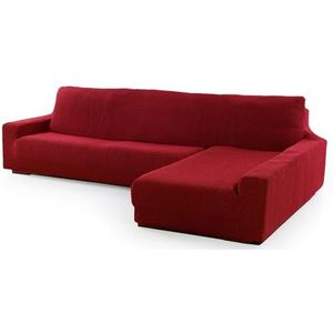 SOFASKINS® Super elastische bankhoes, lange rechte armleuning, ademende bankhoes, comfortabel en duurzaam, compatibele bankmaat (210-340 cm), kleur rood