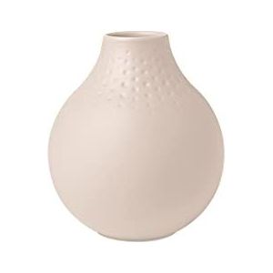 Villeroy & Boch - vervaardigde halsketting, zandkleurig, kleine vaas met pareltjes, 12 cm, premium porselein, beige