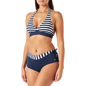 Haute pression A2021/3021 Badpak voor dames, tweedelig, blauw (gestreept marineblauw)