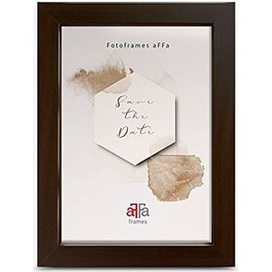 aFFa frames, Hekla MDF-fotolijst, gemakkelijk te reinigen, rechthoekig, met acrylglasplaat, zwart, A4, 21 x 29,7 cm