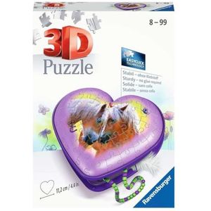 Hartendoosje Paarden (54 Stukjes) - Ravensburger 3D Puzzel