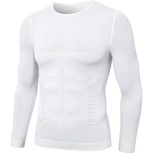 MEETYOO Shirt Homme, Blanc, L