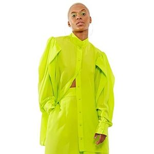 CHAOUICHE Pajamahemd voor dames, groen, L, Groen