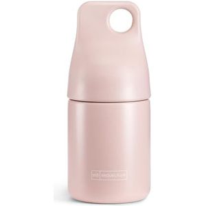 Miquelrius - Thermosfles, afmetingen Ø 70 x 155 mm, inhoud 200 ml, luchtdichte schroefsluiting, ophangring, BPA-vrije roestvrijstalen fles, kleur roze