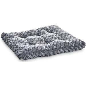 Amazon Basics - Hondenbed en huisdierbed - polyester, wervels grijs, L 117 x B 74 x H 10 cm