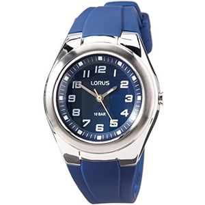 Lorus Unisex analoog kwarts horloge met siliconen band RRX83GX9, blauw, riem, Blauw, riem
