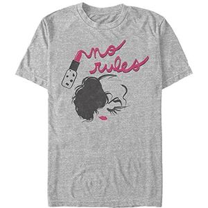 Disney Dnca T-shirt met korte mouwen Organic No Rules Uniseks T-shirt (1 stuk), grijs.